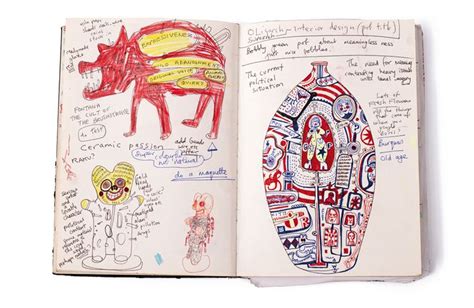 Grayson Perry The Teddy Bear That Is Like A God To Me 1843 Sketch Book Grayson Perry Art