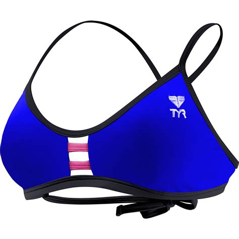 TYR Solid Pacific Bikini Top Blue Swiminn