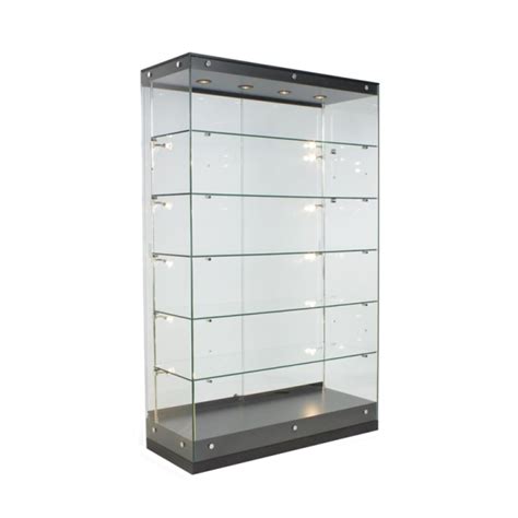 Tempered Glass Floor Standing Showcase Durable Elegant Display Case