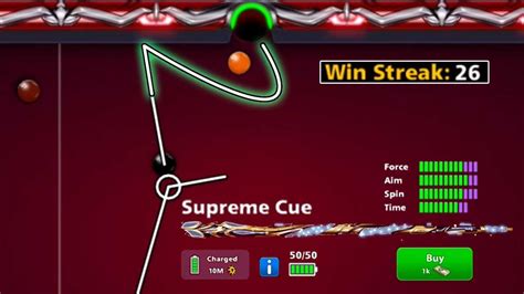 8 Ball Pool 26 Win Streak 🤯 Supreme Cue 1000 Cash Rank 1 On Showdown