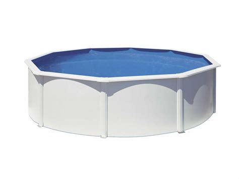 Piscina Desmontable Gre Fidji Circular De Acero Chapa Blanca