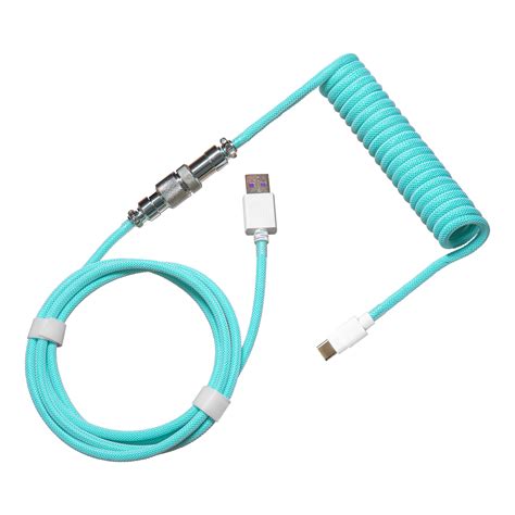 COILED CABLE (สายยูเอสบีแบบขด) COOLERMASTER USB-C TO USB-A 1.5M ...