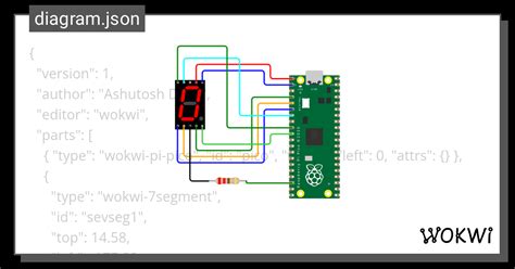 7 Segment Display Wokwi ESP32 STM32 Arduino Simulator