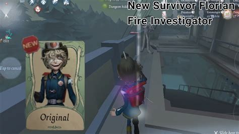 [ Identity V ] Try New Survivor Florian Fire Investigator Youtube