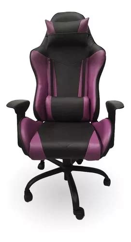 Silla De Escritorio Mrb Dg Gamer Pro Basic Ergon Mica Negra Y Violeta