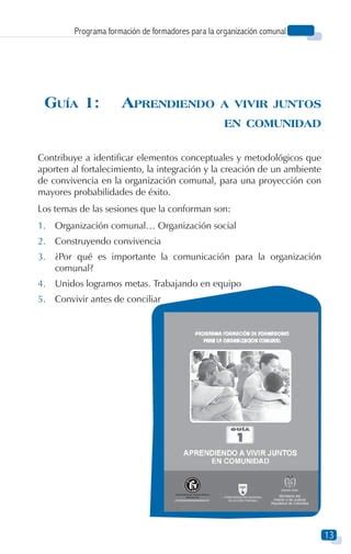 Programa formación de formadores para la organización comunal PDF