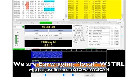 6m Meteor Scatter Msk144 Qso Example Youtube