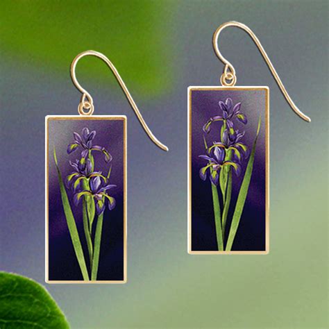 Iris #1 Drop Earrings | Lovell Designs Jewelry in Maine