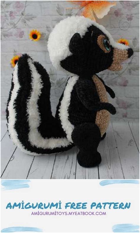 Amigurumi Skunk Free Crochet Pattern Amigurumitoys Myeatbook In