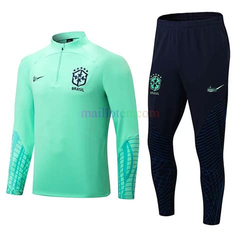 Buy Brazil Sky Blue Sleeves Print Training Drill Kit 2022 Cool Soccer