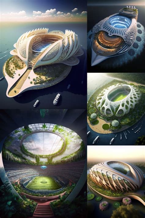 Oceaniums A Biomimetic Generation Of Floating And Sustainable Stadiums