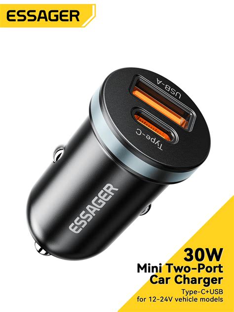 Essager Essager W Usb Car Charger Quick Charge Fcp Scp Usb Pd