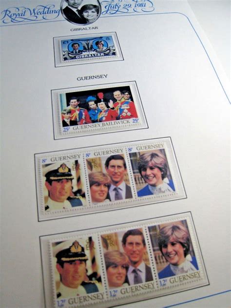 Royal Wedding Stamp Album 1981 Gg Ebay