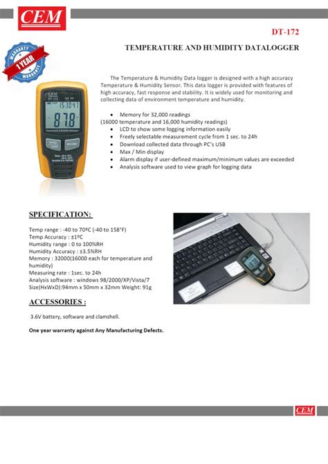 CEM DATA LOGGER DT 172 At Rs 3850 Piece Data Logger In New Delhi ID