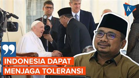 Menag Sampaikan Undangan Jokowi Kepada Paus Fransiskus Untuk Datang Ke