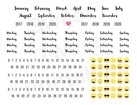 Free Printable Calendar Stickers Month Calendar Printable - Riset