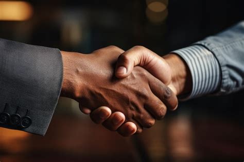 Premium Photo Businessmen Business Partners Shake Hands With Each Other