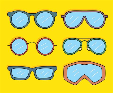 Eye Glasses And Goggles Vector Vector Art And Graphics