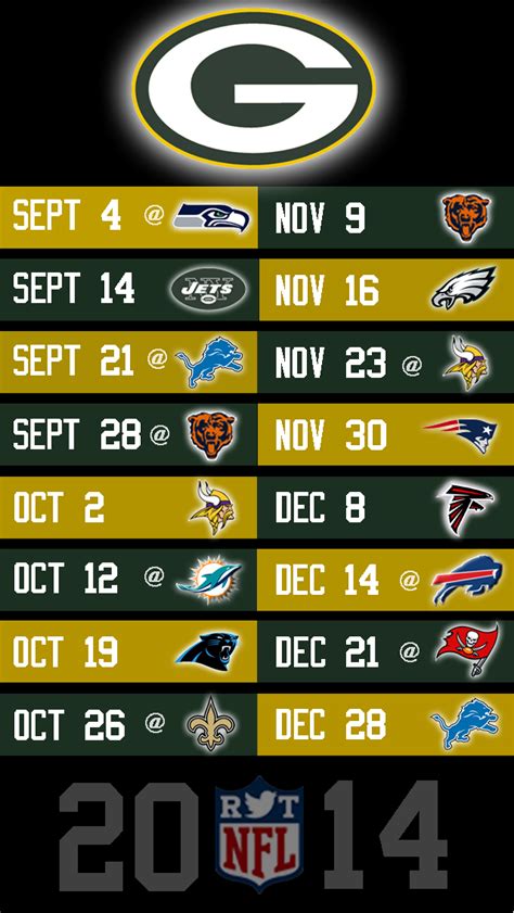 Green Bay Packers Schedule Wallpaper - WallpaperSafari