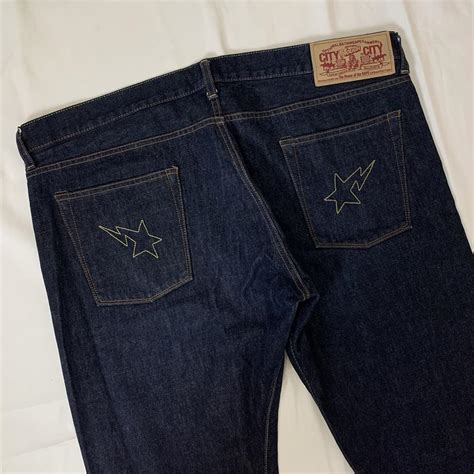 Bape Denim Jeans Bape Sta 100%... - Depop