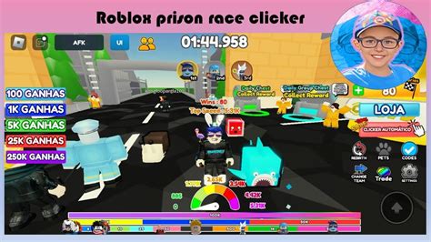 Explorando O Incr Vel Jogo Prison Race Clicker No Roblox Youtube