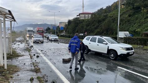 Karadeniz Sahil Yolu Ayeli Trabzon Istikameti Ula Ma Kapat Ld Ay