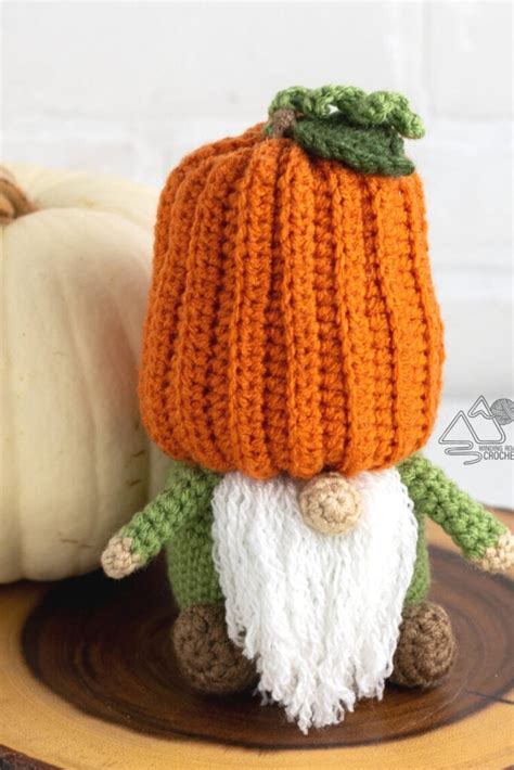 Crochet Pumpkin Gnome Free Crochet Pattern - Winding Road Crochet