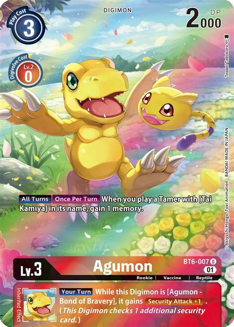 Agumon Bt 06 Double Diamond Digimon Cardtrader