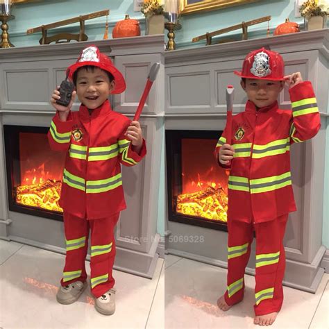 Fireman Sam Crian As Halloween Costumes Cosplay Para Meninas Menino