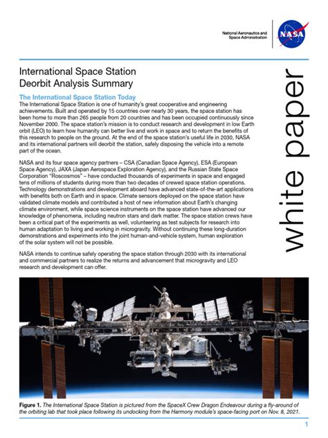 Iss Deorbit Analysis Summary | PDF | International Space Station ...