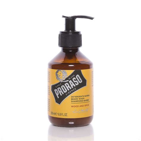 Proraso Bartshampoo Wood and Spice 200ml Reinige deinen Bart gründlich