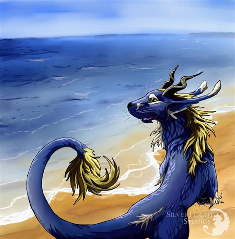 Dragon At The Beach By Silverflight On Deviantart