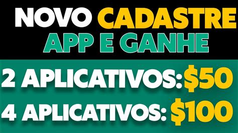 NOVO Cadastre E Ganhe R 100 APLICATIVO PAGA CADASTRO GANHAR DINHEIRO