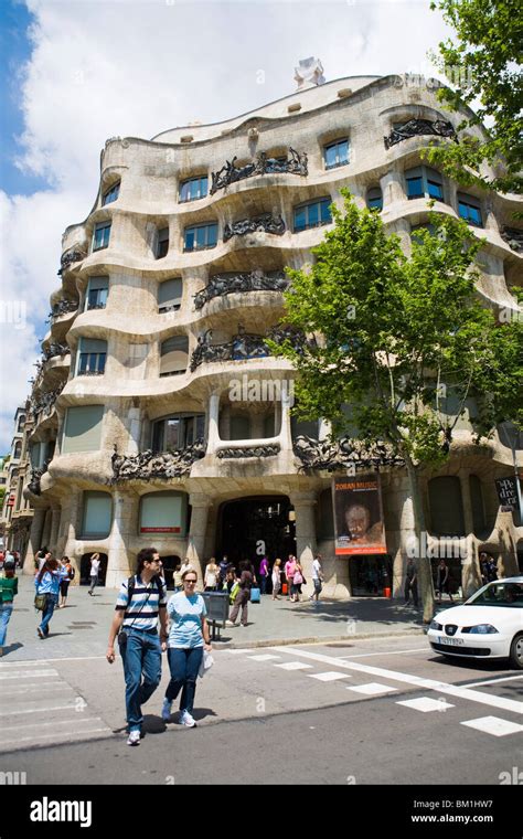 La Pedrera Casa Milà of Antoni Gaudì Passeig de Gràcia Barcelona