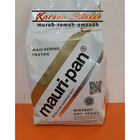 Jual Ragi Kering Instant Fermipan Merk Mauri Pan 500g Shopee Indonesia