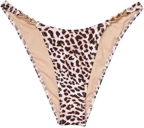Amazon Victoria S Secret Chain Strap Brazilian Bikini Swim Bottom Size Medium Multicolor