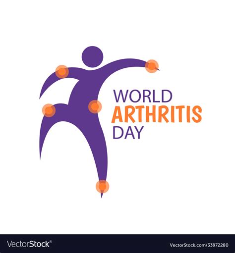 World arthritis day Royalty Free Vector Image - VectorStock