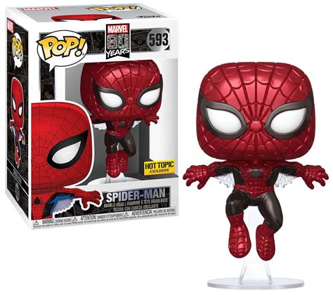 Funko Marvel 80th Anniversary Pop Marvel Spider Man Exclusive Vinyl Figure 593 First Appearance