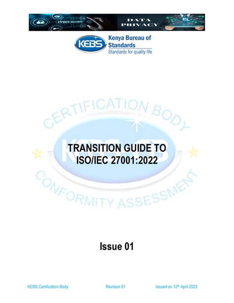 Transition Guide To Iso 270012022 Version Transition Guide To Isoiec 27001 Issue 01 Kenya