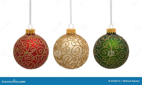 Red Gold And Green Ornaments Stock Photos - Image: 6942613