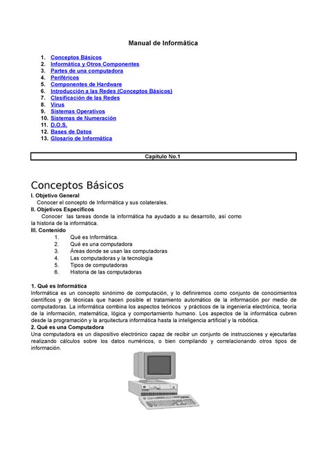 Manual De Inform Tica Sirve Manual De Inform Tica Conceptos B Sicos