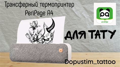 Обзор | Трансферный принтер | Принтер для тату | Термопринтер PeriPage ...