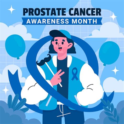 Premium Vector Flat Illustration For Prostate Cancer Awareness Month