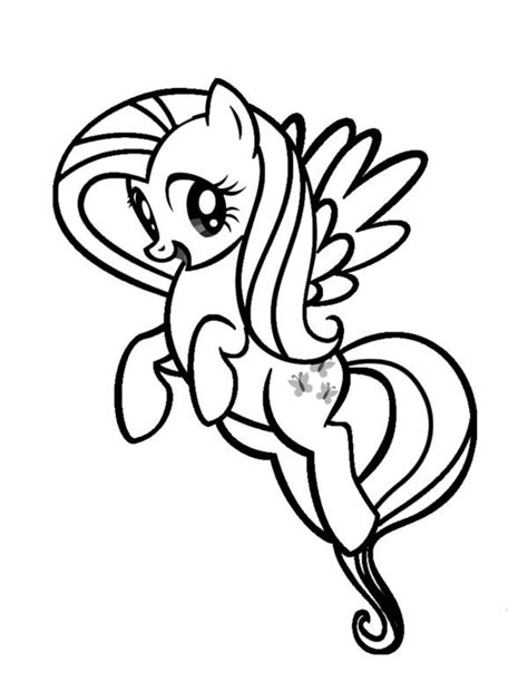 Free Fluttershy Coloring Pages Printable PDF - Coloringfolder.com | My ...