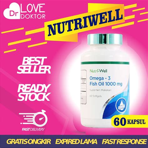 Jual Nutriwell Nutri Well Omega Fish Oil Mg Kolesterol