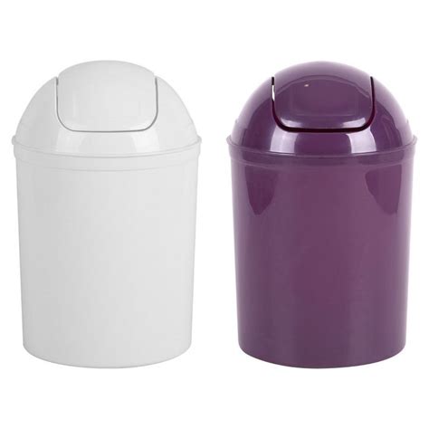 Small Litre Swing Bin Bathroom Cloakroom Bedroom Office Paper Waste