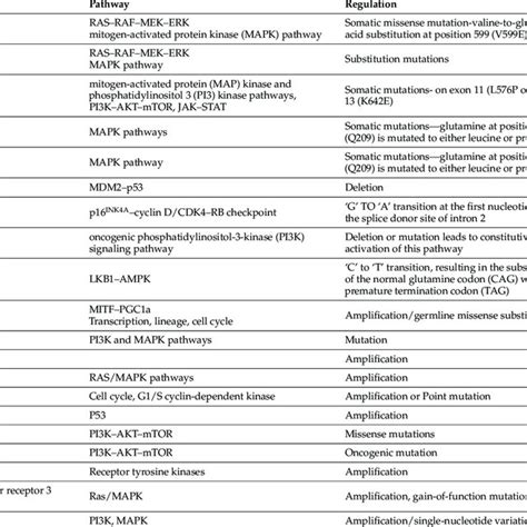 Genes And Pathways Involved In Melanoma Download Scientific Diagram