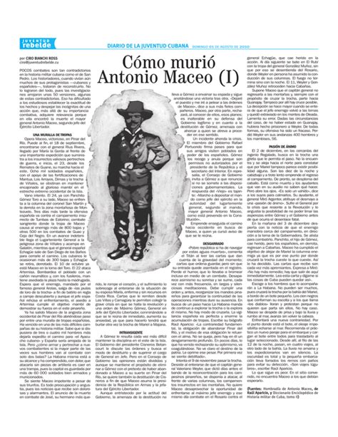 Cómo murió Antonio Maceo