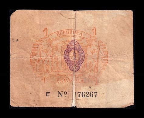 Espa A Billete Local Guerra Civil Murcia Peseta Bc G