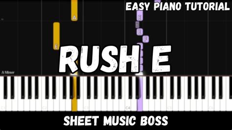 Rush E Easy Piano Tutorial Youtube